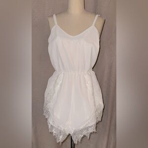 White lace romper